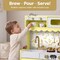 Best Choice Products Wooden Cottage Kids Pretend Play Kitchen with 11 Accessories, Espresso Machine